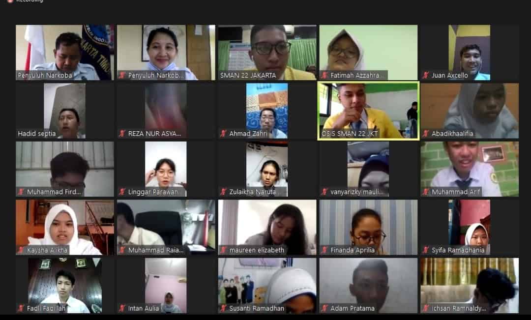 Diseminasi Informasi P4GN Melalui Zoom Meeting Dalam Rangka MPLS di SMA Negeri 44 Jakarta Diseminasi Informasi P4GN Melalui Zoom Meeting Dalam Rangka MPLS di SMA Negeri 44 Jakarta