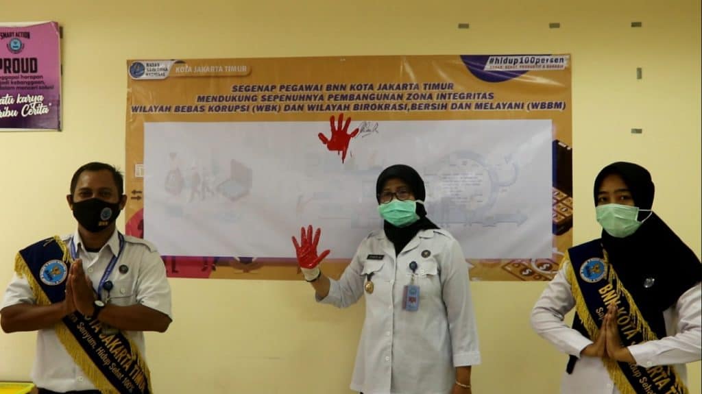Pencanangan Zona Integritas dan Komitmen Bersama Dalam Pembangunan ZI di Lingkungan BNN Kota Jakarta Timur