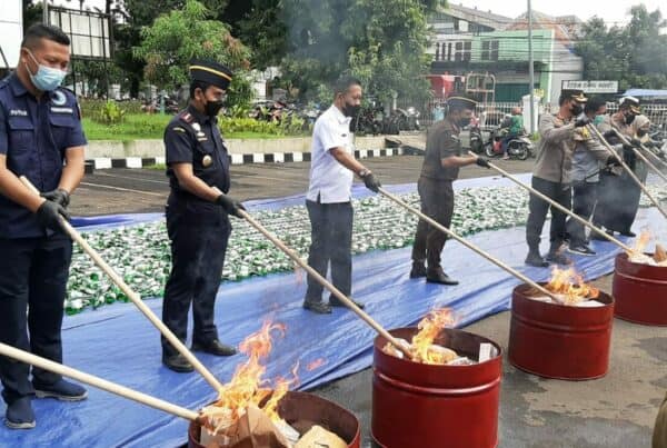 Pemusnahan Barang Bukti Tindak Pidana Cukai Minuman Keras dan Rokok, Tindak Pidana Terorisme dan Tindak Pidana Narkotika