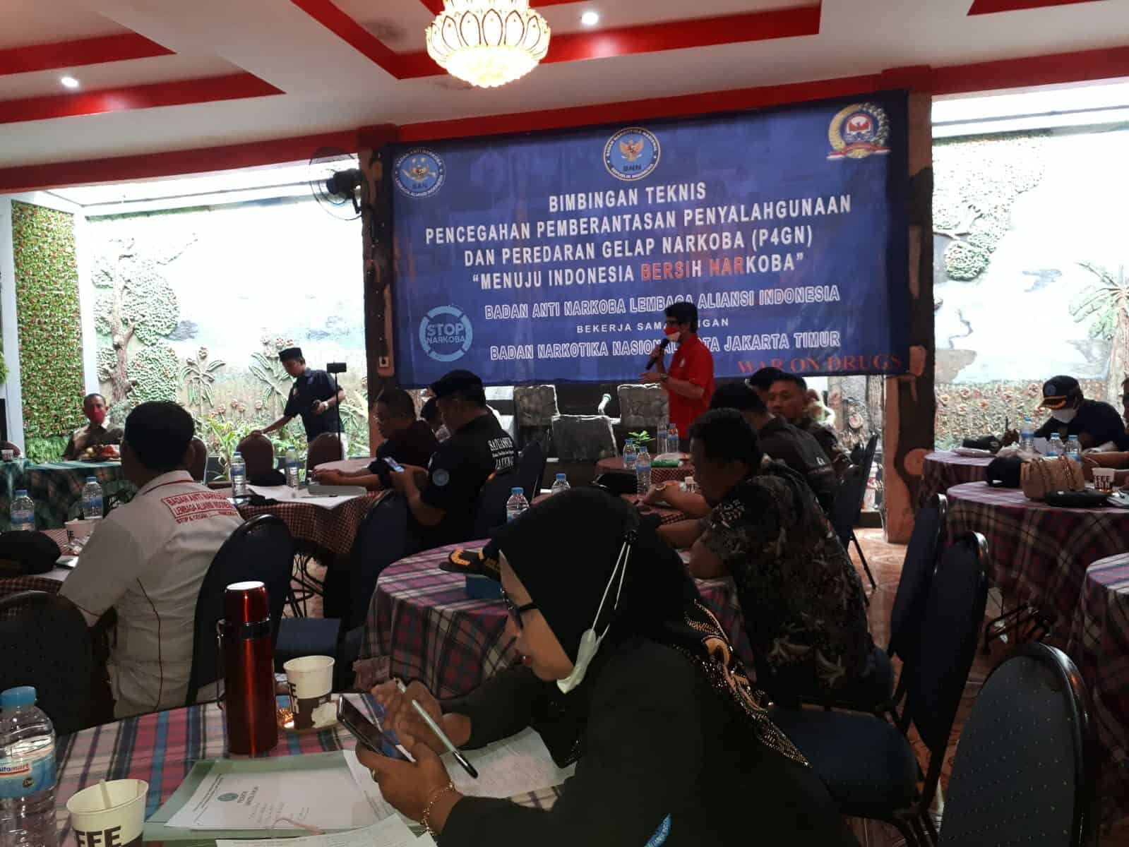 Bimbingan Teknis P4GN kepada Anggota Badan Anti Narkotika Lembaga Aliansi Indonesia Konsep Otomatis