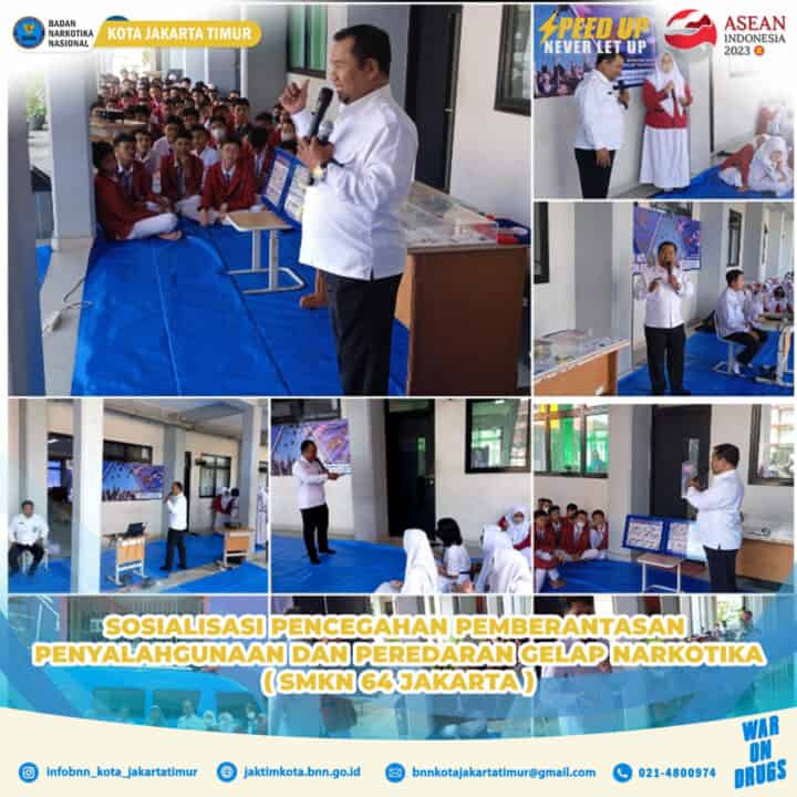 BNN Kota Jakarta Timur Lakukan Sosalisasi P4GN Kepada Siswa SMKN 64 Jakarta BNN Kota Jakarta Timur Lakukan Sosalisasi P4GN Kepada Siswa SMKN 64 Jakarta