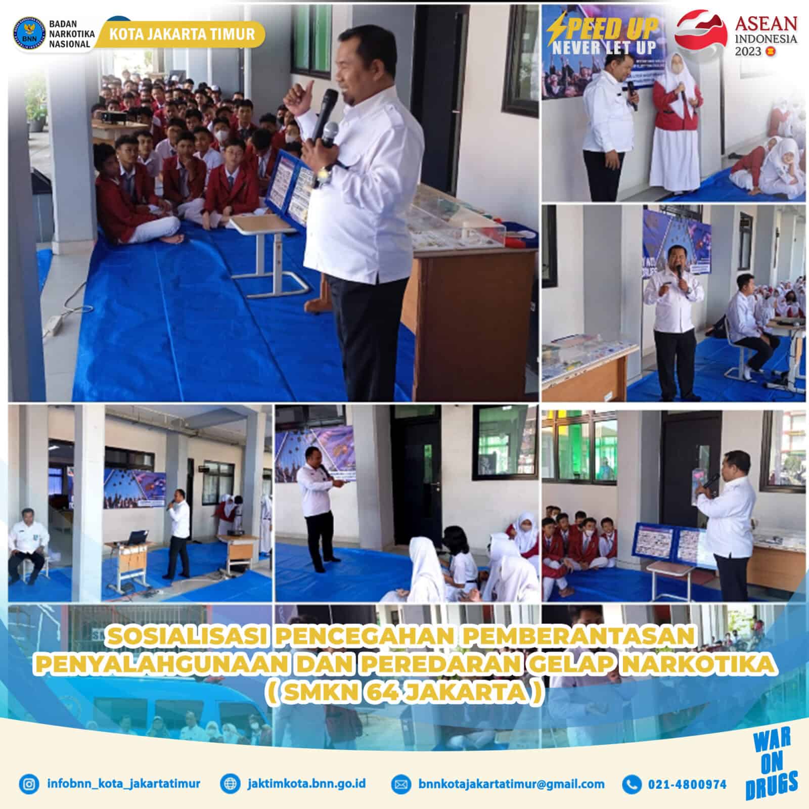 BNN Kota Jakarta Timur Lakukan Sosalisasi P4GN Kepada Siswa SMKN 64 Jakarta BNN Kota Jakarta Timur Lakukan Sosalisasi P4GN Kepada Siswa SMKN 64 Jakarta