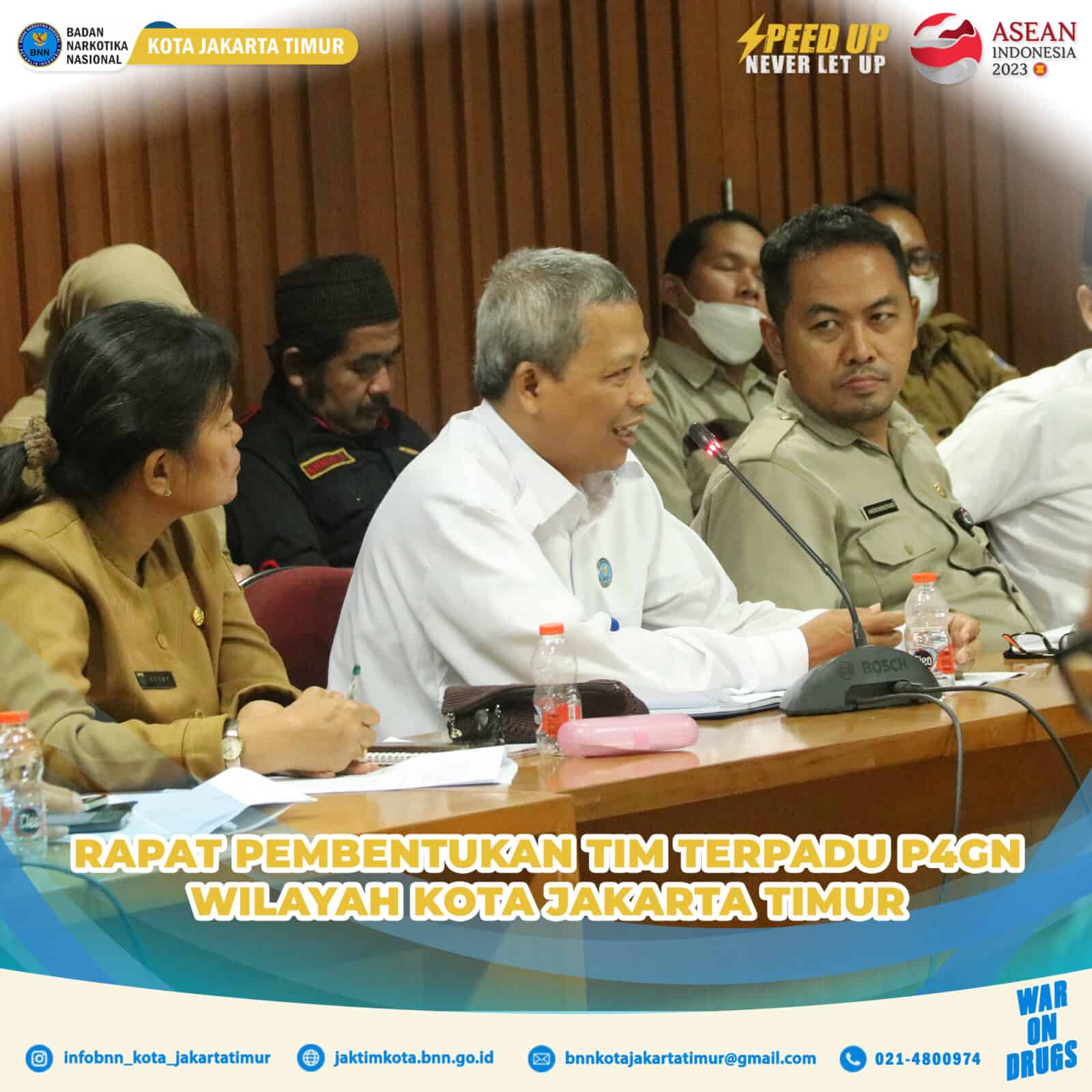 Walikota Administrasi Jakarta Timur Bersama BNN Kota Jakarta Timur Membentuk Tim Terpadu P4GN Walikota Administrasi Jakarta Timur Bersama BNN Kota Jakarta Timur Membentuk Tim Terpadu P4GN