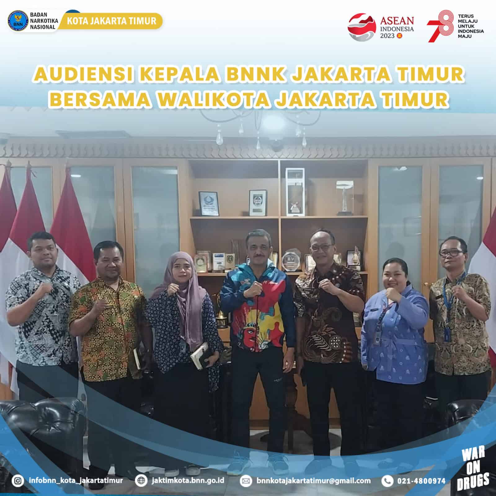 Kepala BNNK Jakarta Lakukan Audiensi Dengan Walikota Administrasi Jakarta Timur Kepala BNNK Jakarta Lakukan Audiensi Dengan Walikota Administrasi Jakarta Timur