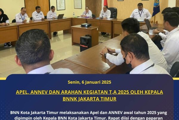Apel Pagi, Anev dan Arahan Kegiatan T.A 2024 oleh Kepala BNN Kota Jakarta Timur